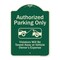 Signmission Designer Series-Authorized Parking Violators Will Be Towed Away Owner, 24" x 18", G-1824-9997 A-DES-G-1824-9997 - alternate 1